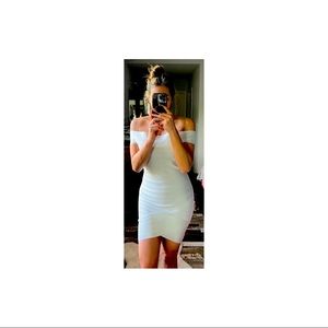 Off the shoulder bandage dress